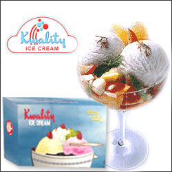 "Kwality Ice Creams - Butter Scotch - 700 Ml - Click here to View more details about this Product